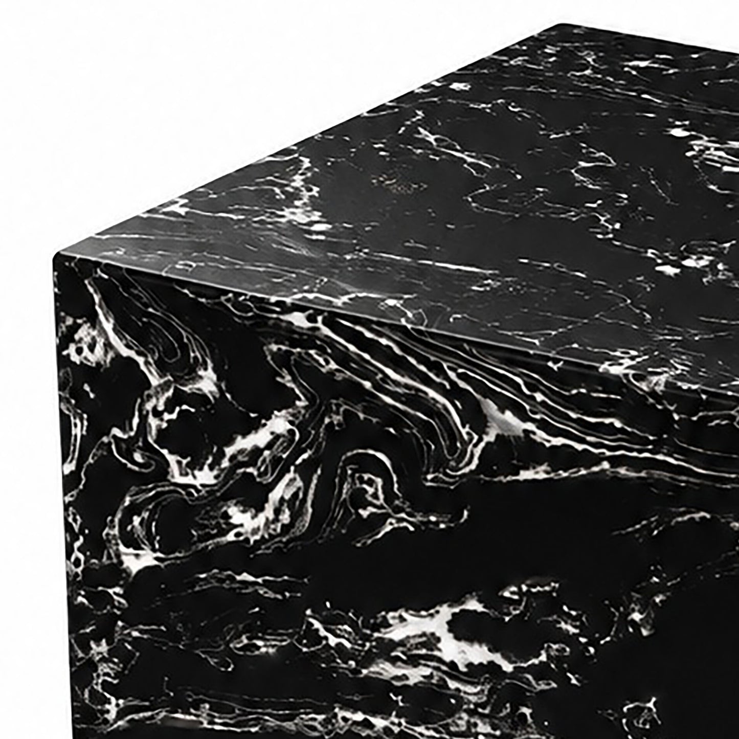 Artemis Square Accent Table in Napoleon Black