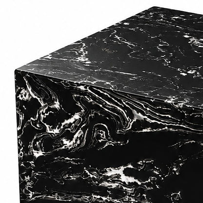 Artemis Square Accent Table in Napoleon Black