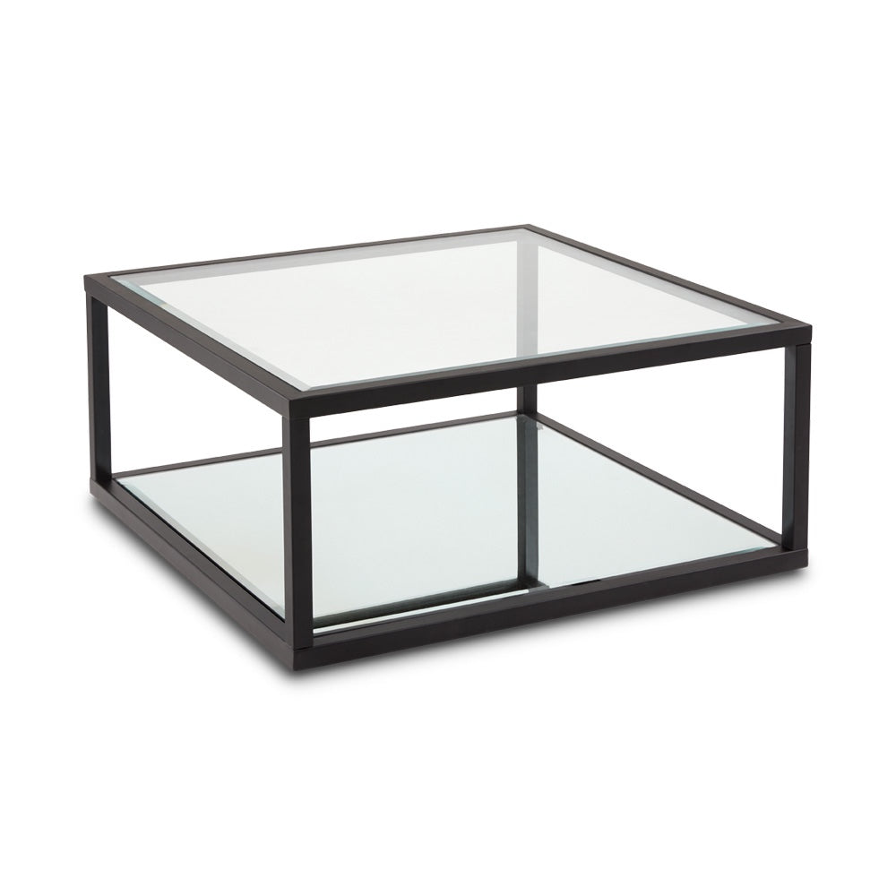 Caspian Black Square Coffee Table (Condo Size)