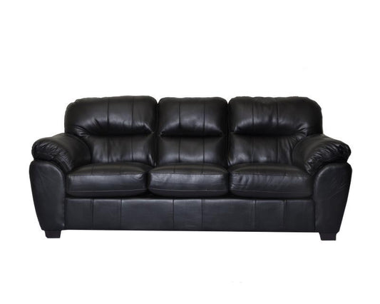 Collection 1601 Sofa and Love Seat Leather Gel in Black